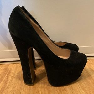 Dolce Vita Black Suede Heels